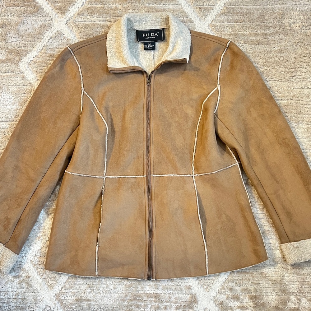 Womens cute vintage style coat Fu Da New York